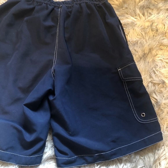 St John’s Bay Men’s Swim Trunks Sz M Navy - Picture 5 of 7